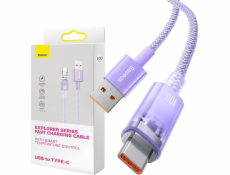 Baseus USB-A - USB-C USB kábel 2 m fialový (CATS010505)