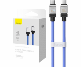 Baseus USB-C – USB-C kábel USB 2 m Modrý (CAKW000303)