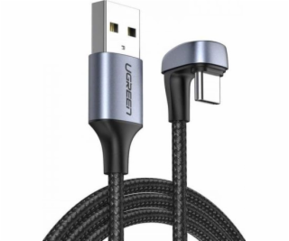 Uzelený USB-A - USB-C kábel USB 1 m sivý (70313)