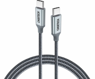 Choetech USB-C – USB-C USB kábel 1,8 m strieborný (697182...