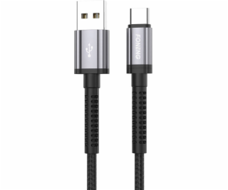 Foneng USB-A – USB-C kábel USB 1 m čierny (X83 Type-C)