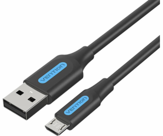 Vention USB-A - microUSB kábel 1 m čierny (COLBF)