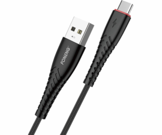 Foneng USB-A - USB-C kábel USB 1,2 m čierny (X15 Type-C /...