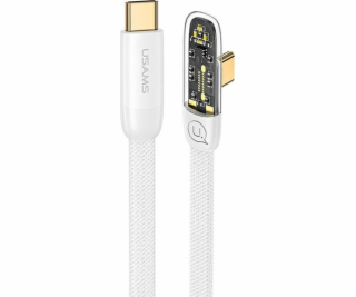 Usams USB-C – USB-C USB kábel 1,2 m biely (USA894)