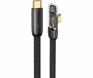 Usams USB-C – USB-C kábel USB 1,2 m čierny (USA895)