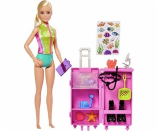 Mattel Barbie bábika Morský biológ Sada s bábikou HMH26