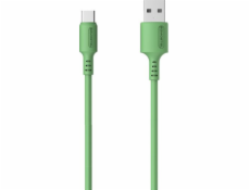 Somostel USB-A - USB-C USB kábel 1,2 m zelený (28247)