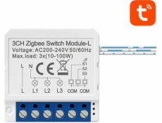 Avatto Smart ZigBee Switch Avatto LZWSM16-W3 bez neutrálu TUYA