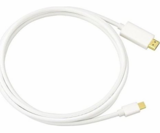 LMP DisplayPort Mini - HDMI kábel 2m biely (LMP-MH-2M)