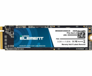 Mushkin Element 256GB M.2 2280 PCI-E x4 Gen3 NVMe SSD (MK...