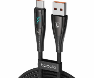 Toocki USB-A - USB-C USB kábel 1 m čierny (TXCTXY2A01)