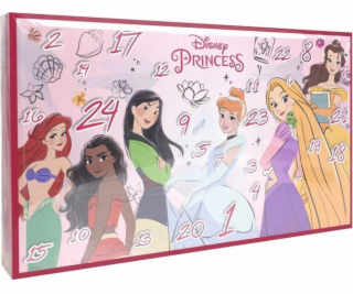 Disney adventný kalendár Disney princeznej s kozmetikou