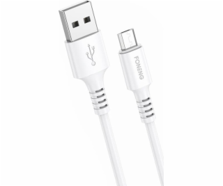 Foneng USB-A - microUSB USB kábel 1 m Biely (X85 Micro)