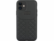 Audi Audi Originálny kožený iPhone 12/12 Pre 6,1" čierny/čierny pevný obal AU-TPUPCIP12P-Q8/D1-BK