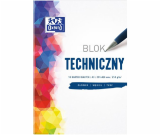 Oxford Technický blok A3 10k biely