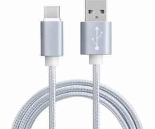 Vega USB-C – USB-C kábel strieborný (27104)