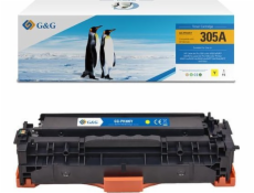 G&G toner G&G kompatibilný toner s CE412A, žltý, 2600s, NT-PH305Y(CE412A), HP 305A, pre HP Color LaserJet Pre M375NW, Pre M475DN, M451dn,