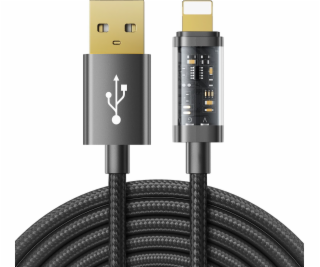 Joyroom USB-A – Lightning kábel 2 m čierny (JYR456)