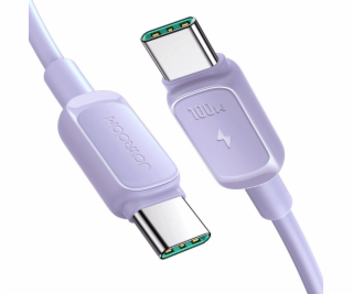 Joyroom USB-C – USB-C kábel USB-C 1,2 m fialový (JYR757)