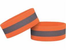 Hurtel REFLEXNÝ PÁS NA PAŽI BEŽECKÉ KOLESO VELCRO 4CM ORANŽOVÁ