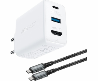 Acefast nabíjačka Acefast 2v1 GaN 65W USB Type C/USB nabí...