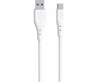 Dudao USB-A - USB-C USB kábel 1 m Biely (6973687243388)