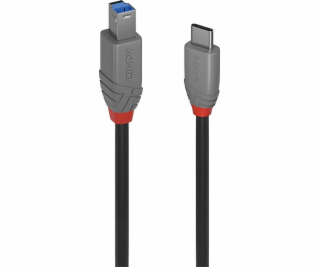 Lindy USB-C – USB-B kábel USB 1 m čierny (36666)