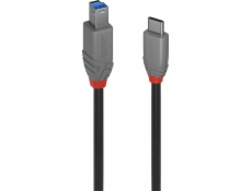 Lindy USB-C – USB-B kábel USB 1 m čierny (36666)