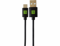 Techly Techly USB2.0 kábel ST Type-A - ST Type-C čierny, 0,1m