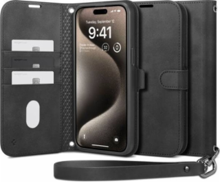 Spigen Wallet S Pro, čierna - iPhone 15 Pro