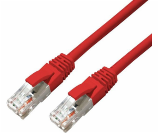 MicroConnect CAT6A UTP 0,25m červená LSZH