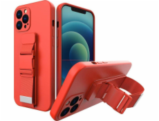 Hurtel Rope Case silikónové púzdro s kabelkou Lanyard Strap pre Samsung Galaxy A33 5G Red