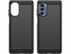 Hurtel Carbon Case Case pre Motorola Moto G62 5G flexibilný silikónový karbónový kryt čierny