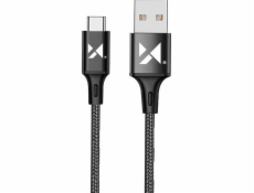 Wozinsky USB-A - USB-C USB kábel 1 m čierny (5907769301162)