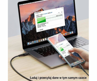 Usams USB-A – USB-C kábel USB 1,2 m čierny (112230)