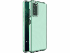 Hurtel Spring Case Cover Gélové puzdro s farebným rámčekom pre Samsung Galaxy A72 4G Mint