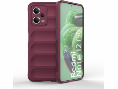 Puzdro Hurtel Magic Shield pre Xiaomi Redmi Note 12 5G / Poco X5 5G Flexible Armored Cover Burgundy