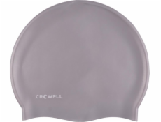 Crowell Crowell Mono Breeze silikónová kúpacia čiapka, farba 6, strieborná