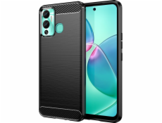 Puzdro Hurtel Carbon Case pre Infinix Hot 12 Play NFC / Hot 12 Play flexibilný silikónový karbónový kryt čierny