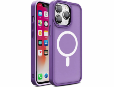 Hurtel Armored magnetické púzdro iPhone 14 Plus MagSafe Color Matte Case - fialové