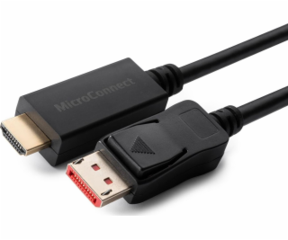 MicroConnect DisplayPort - HDMI kábel 1m čierny (MC-DP-HD...