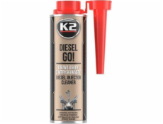 K2 DIESEL GO! Prísada na čistenie vstrekovačov, 250 ml