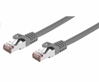 Kabel C-TECH patchcord Cat6, FTP, šedý, 0,25m