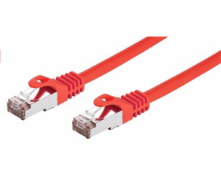 Kabel C-TECH patchcord Cat6, FTP, červený, 0,25m