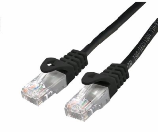 Kabel C-TECH patchcord Cat6, UTP, černý, 0,25m