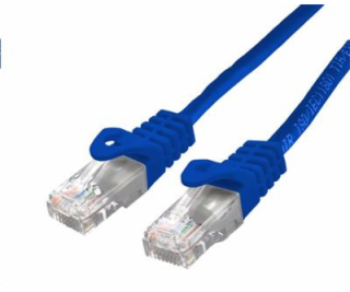 Kabel C-TECH patchcord Cat6, UTP, modrý, 0,5m