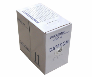 DATACOM kabel licna C6 UTP PVC 305m box šedý