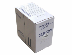 DATACOM kabel licna C6 UTP PVC 305m box šedý