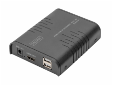 DIGITUS DS-55530 HDMI KVM IP Extender přijímač, Full HD, 60 Hz, 120m, černá