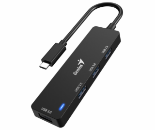 GENIUS hub UH-400/ USB-C na 4x USB3.0/ černý